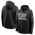 Cheap Men's Philadelphia Eagles Black Super Bowl LIX Champions Supplemental Pullover Hoodie