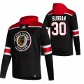 Wholesale Cheap Chicago Blackhawks #30 Malcolm Subban Adidas Reverse Retro Pullover Hoodie Black