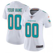 Wholesale Cheap Nike Miami Dolphins Customized White Stitched Vapor Untouchable Limited Women's NFL Jersey