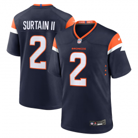 Cheap Men\'s Denver Broncos #2 Pat Surtain II Navy 2024 Game Stitched Jersey