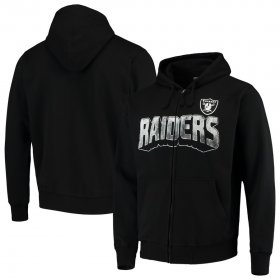 Wholesale Cheap Las Vegas Raiders G-III Sports by Carl Banks Perfect Season Full-Zip Hoodie Black