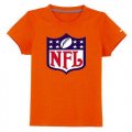 Wholesale Cheap NFL Logo Youth T-Shirt Orange