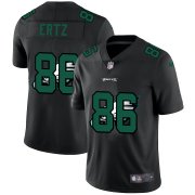 Wholesale Cheap Philadelphia Eagles #86 Zach Ertz Men's Nike Team Logo Dual Overlap Limited NFL Jersey Black