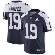 Wholesale Cheap Men Dallas Cowboys #19 Amari Cooper Navy Alternate 60th Anniversary Vapor Untouchable Stitched NFL Nike Limited Jersey