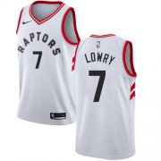 Wholesale Cheap Raptors #7 Kyle Lowry White Women's Basketball Swingman Association Edition Jersey