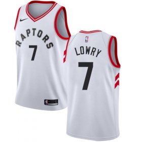 Wholesale Cheap Raptors #7 Kyle Lowry White Women\'s Basketball Swingman Association Edition Jersey