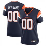 Cheap Women's Denver Broncos Active Player Custom Navy 2024 Stitched Jersey(Run Small)