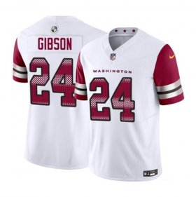 Wholesale Cheap Men\'s Washington Commanders #24 Antonio Gibson White 2023 F.U.S.E. Vapor Limited Football Stitched Jersey