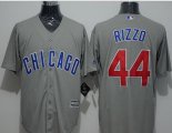 Wholesale Cheap Cubs #44 Anthony Rizzo Grey New Cool Base Stitched MLB Jersey