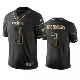 Wholesale Cheap Nike Patriots #3 Stephen Gostkowski Black Golden Limited Edition Stitched NFL Jersey