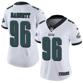 Wholesale Cheap Nike Eagles #96 Derek Barnett White Women\'s Stitched NFL Vapor Untouchable Limited Jersey