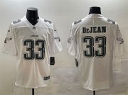 Cheap Men's Philadelphia Eagles #33 Cooper DeJean White Fashion New Vapor Untouchable Limited Stitched Football Jersey