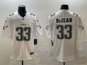 Cheap Men\'s Philadelphia Eagles #33 Cooper DeJean White Fashion New Vapor Untouchable Limited Stitched Football Jersey