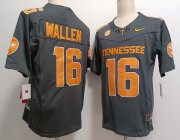 Cheap Men's Tennessee Volunteers #16 Peyton Manning Grey FUSE College Stitched Jersey