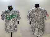 Cheap Men's Philadelphia Eagles Blank Arctic Camo 2024 Salute to Service Stitched Baseball Jerseys