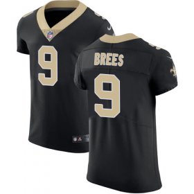 Wholesale Cheap Nike Saints #9 Drew Brees Black Team Color Men\'s Stitched NFL Vapor Untouchable Elite Jersey