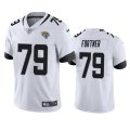 Wholesale Cheap Men's Jacksonville Jaguars #79 Luke Fortner White Vapor Untouchable Limited Stitched Jersey