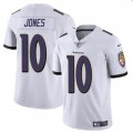 Cheap Men's Baltimore Ravens #10 Emory Jones White Vapor Limited Football Jersey