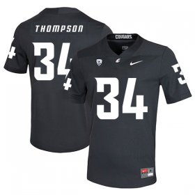 Wholesale Cheap Washington State Cougars 34 Jalen Thompson Black College Football Jersey