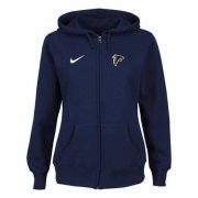 Wholesale Cheap Women's Nike Atlanta Falcons Ladies Tailgater Full Zip Hoodie Blue