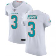 Wholesale Cheap Nike Dolphins #3 Josh Rosen White Men's Stitched NFL Vapor Untouchable Elite Jersey