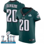 Wholesale Cheap Nike Eagles #20 Brian Dawkins Midnight Green Team Color Super Bowl LII Men's Stitched NFL Vapor Untouchable Elite Jersey