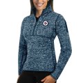 Wholesale Cheap Winnipeg Jets Antigua Women's Fortune 1/2-Zip Pullover Sweater Royal