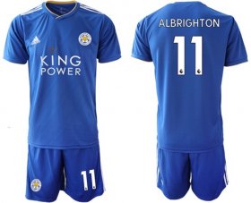 Wholesale Cheap Leicester City #11 Albrighton Home Soccer Club Jersey