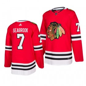 Wholesale Cheap Chicago Blackhawks #7 Brent Seabrook 2019-20 Adidas Authentic Home Red Stitched NHL Jersey