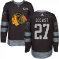 Wholesale Cheap Adidas Blackhawks #27 Adam Boqvist Black 1917-2017 100th Anniversary Stitched NHL Jersey