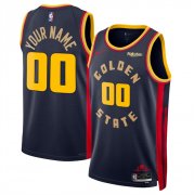 Cheap Men's Golden State Warriors Active Player Custom Navy 2024-25 City Edition Stitched Basketball Jersey