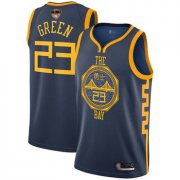 Wholesale Cheap Warriors #23 Draymond Green Navy 2019 Finals Bound Basketball Swingman City Edition 2018-19 Jersey