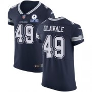 Wholesale Cheap Nike Cowboys #49 Jamize Olawale Navy Blue Team Color Men's Stitched With Established In 1960 Patch NFL Vapor Untouchable Elite Jersey