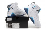 Wholesale Cheap Air Jordan 7 Retro Shoes white/French blue