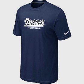 Wholesale Cheap Nike New England Patriots Sideline Legend Authentic Font Dri-FIT NFL T-Shirt Midnight Blue