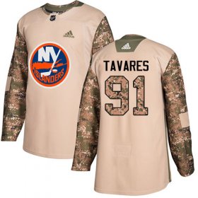 Wholesale Cheap Adidas Islanders #91 John Tavares Camo Authentic 2017 Veterans Day Stitched Youth NHL Jersey