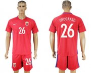 Wholesale Cheap Norway #26 Grogaard Home Soccer Country Jersey