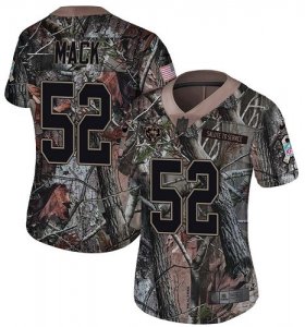 Wholesale Cheap Nike Bears #52 Khalil Mack Camo Women\'s Stitched NFL Limited Rush Realtree Jersey