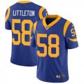 Wholesale Cheap Nike Rams #58 Cory Littleton Royal Blue Alternate Men's Stitched NFL Vapor Untouchable Limited Jersey