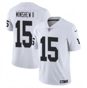 Cheap Men\'s Las Vegas Raiders #15 Gardner Minshew II White Vapor Football Stitched Jersey