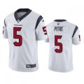 Wholesale Cheap Men's Houston Texans #5 Jalen Pitre White Vapor Untouchable Limited Stitched Jersey