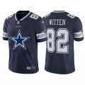 Wholesale Cheap Dallas Cowboys #82 Jason Witten Navy Blue Men's Nike Big Team Logo Vapor Limited NFL Jersey