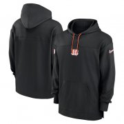 Cheap Men's Cincinnati Bengals Black Performance Pullover Hoodie