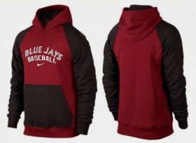 Wholesale Cheap Toronto Blue Jays Pullover Hoodie Burgundy Red & Black