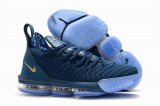 Wholesale Cheap Nike Lebron James 16 Air Cushion Shoes Philippines Blue Gold