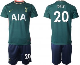 Wholesale Cheap Men 2020-2021 club Tottenham Hotspur away 20 green Soccer Jerseys