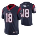 Wholesale Cheap Men's Houston Texans #18 Chris Conley Navy Vapor Untouchable Limited Stitched Jersey