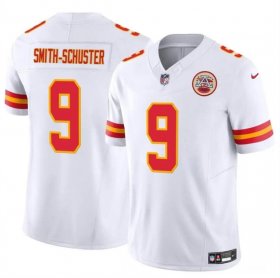 Cheap Men\'s Kansas City Chiefs #9 JuJu Smith-Schuster White 2023 F.U.S.E Vapor Untouchable Limited Stitched Football Jersey