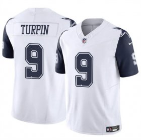 Cheap Men\'s Dallas Cowboys #9 KaVontae Turpin White 2023 F.U.S.E Vapor Untouchable Limited Stitched Football Jersey