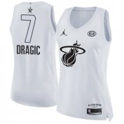 Wholesale Cheap Nike Miami Heat #7 Goran Dragic White Women's NBA Jordan Swingman 2018 All-Star Game Jersey